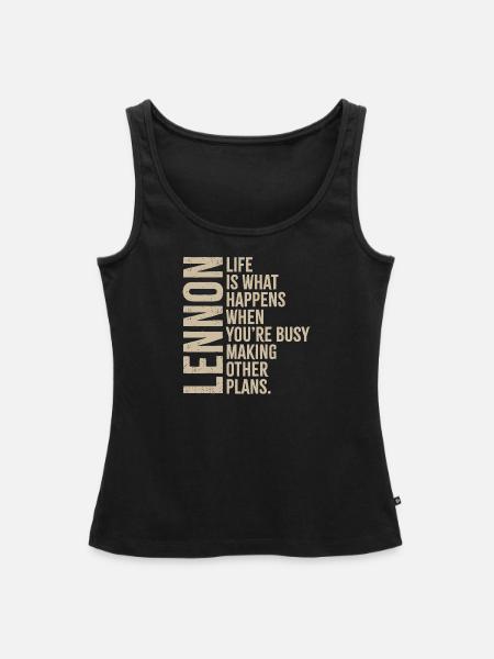 Life - Frauen Premium Organic Tank Top - Schwarz