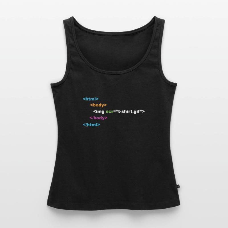 HTML-Programmierer Computer-Nerd Frauen Premium Organic Tank Top