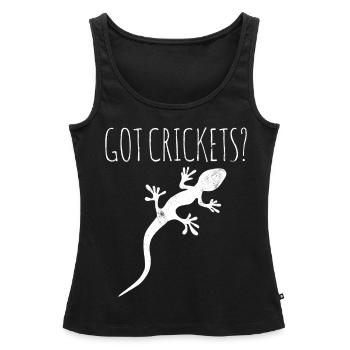Echse Gecko Besitzer - Frauen Premium Organic Tank Top - Schwarz - Vorne - AI Model Female 172 light (172cm)