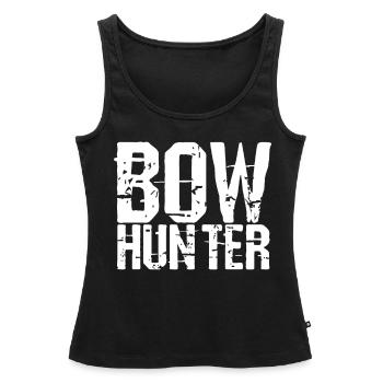 Bogenjagen Jaeger Jagt - Frauen Premium Organic Tank Top - Schwarz - Vorne - AI Model Female 172 light (172cm)