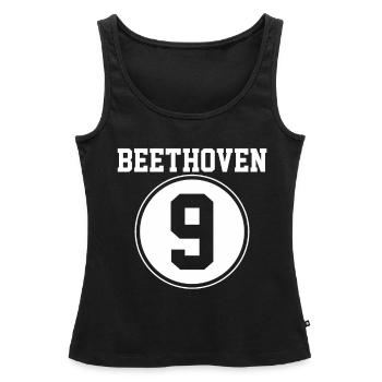 Beethoven - Débardeur bio Premium Femme - noir - Devant - AI Model Female 172 light (172cm)