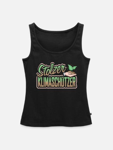 Stolzer Klimaschützer - Frauen Premium Organic Tank Top - Schwarz