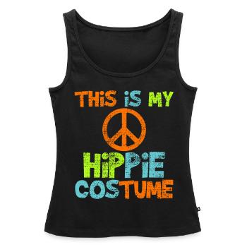 Hippie - Débardeur bio Premium Femme - noir - Devant - AI Model Female 172 light (172cm)