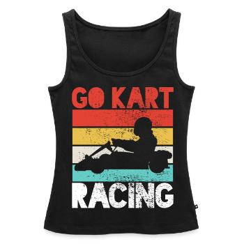 Kart Racing Kart Racing Kart Racing - Frauen Premium Organic Tank Top - Schwarz - Vorne - AI Model Female 172 light (172cm)