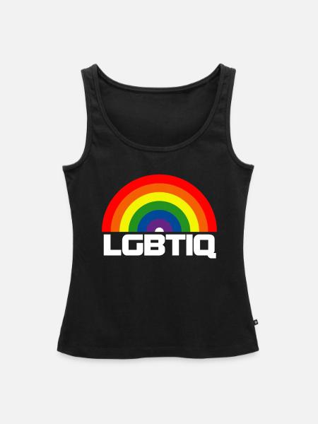 LGBTIQ PRIDE - Frauen Premium Organic Tank Top - Schwarz