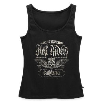 Biker Hell Riders California Chopper - Débardeur bio Premium Femme - noir - Devant - AI Model Female 172 light (172cm)