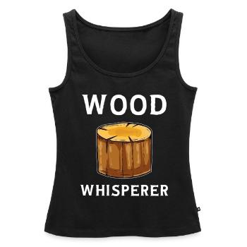 Lumberjack - Women’s Premium Organic Tank top - black - Front - AI Model Female 172 light (172cm)