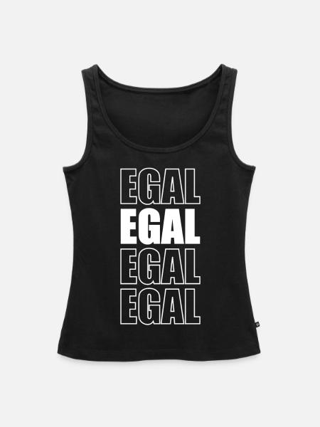 EGAL EGAL EGAL - Frauen Premium Organic Tank Top - Schwarz