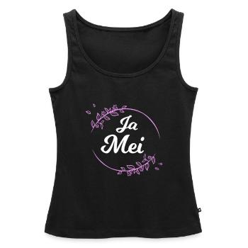 Oui Mei Bavière Bavarois Bavarois - Débardeur bio Premium Femme - noir - Devant - AI Model Female 172 light (172cm)