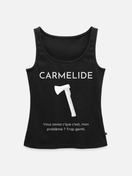 CARMELIDE - Frauen Premium Organic Tank Top - Schwarz