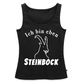 Steinbock Sternzeichen - Frauen Premium Organic Tank Top - Schwarz - Vorne - AI Model Female 172 light (172cm)