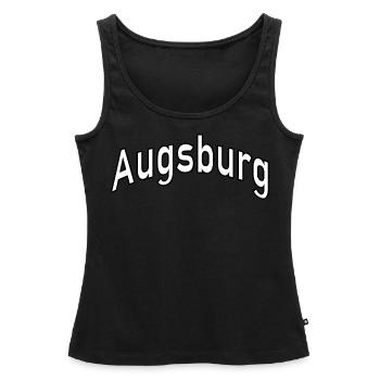 Augsburg - Frauen Premium Organic Tank Top - Schwarz - Vorne - AI Model Female 172 light (172cm)