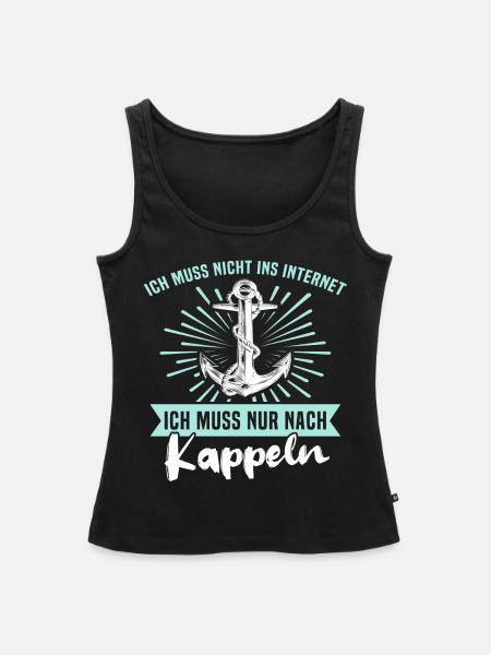 Kappeln Sprüche Kappelner Spruch - Frauen Premium Organic Tank Top - Schwarz