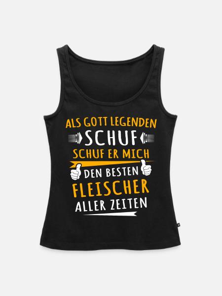Fleischer - Frauen Premium Organic Tank Top - Schwarz