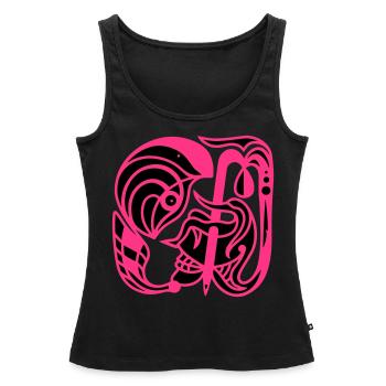 Ich bin kein Feind. Hand der Einigkeit & Harmonie - Frauen Premium Organic Tank Top - Schwarz - Vorne - AI Model Female 172 light (172cm)