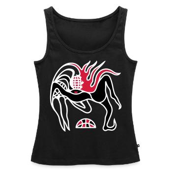 Fitness nebenbei. Romantisches Workout zu zweit - Frauen Premium Organic Tank Top - Schwarz - Vorne - AI Model Female 172 light (172cm)