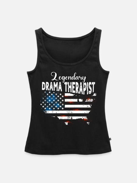 Dramatherapeut US - Frauen Premium Organic Tank Top - Schwarz