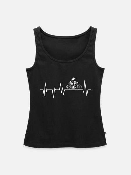 Motorrad - Frauen Premium Organic Tank Top - Schwarz