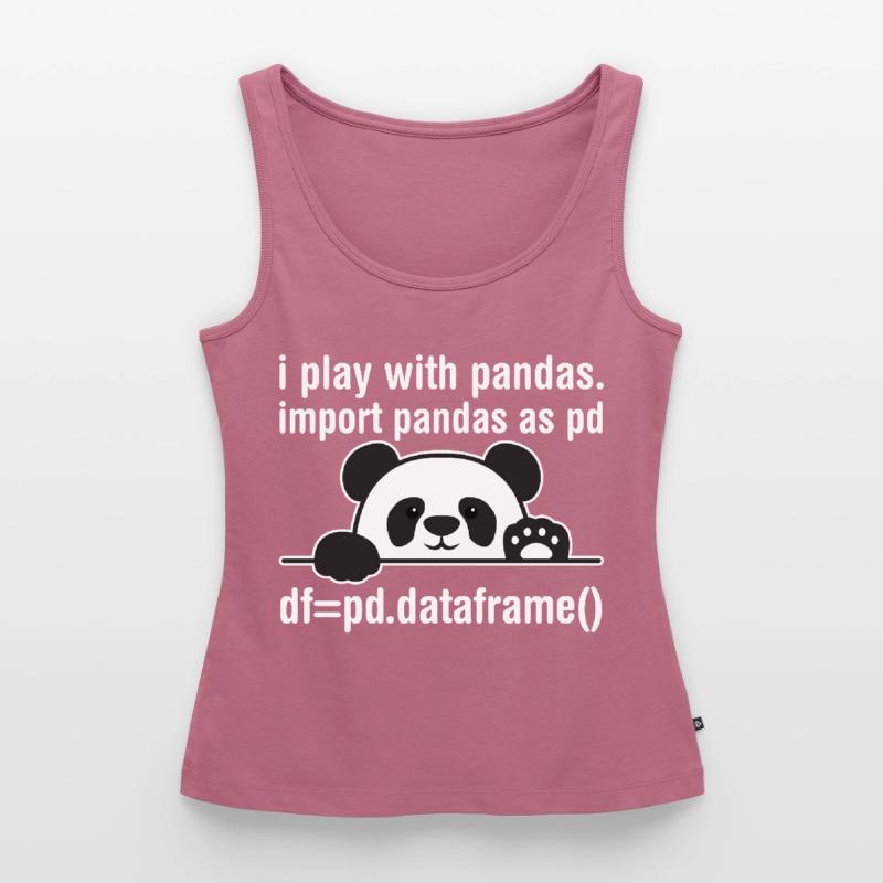Python programmer IT nerd panda programming Women’s Premium Organic Tank top