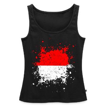 Monaco - Frauen Premium Organic Tank Top - Schwarz - Vorne - AI Model Female 172 light (172cm)