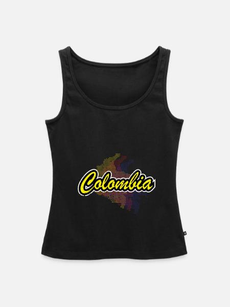 Kolumbien - Frauen Premium Organic Tank Top - Schwarz