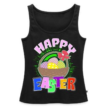Ostern - Frauen Premium Organic Tank Top - Schwarz - Vorne - AI Model Female 172 light (172cm)