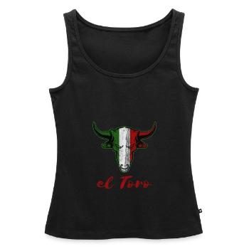 Mexique Pays Amérique du Sud - Débardeur bio Premium Femme - noir - Devant - AI Model Female 172 light (172cm)