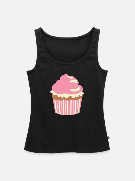 Cupcake - Frauen Premium Organic Tank Top - Schwarz