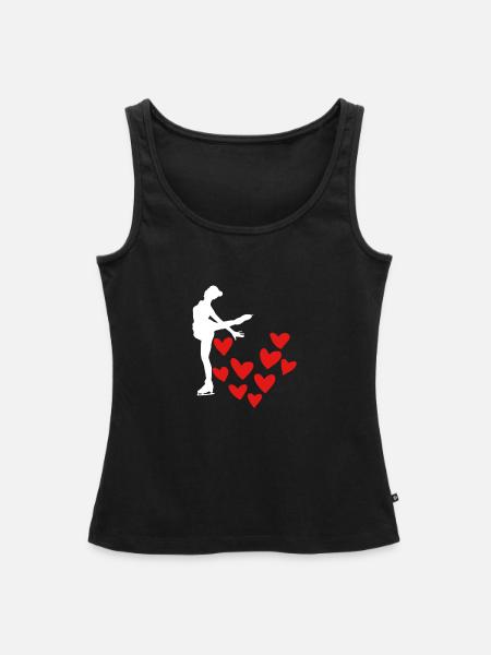 Eisläuferin - Frauen Premium Organic Tank Top - Schwarz