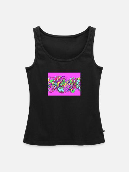 Slime - Frauen Premium Organic Tank Top - Schwarz