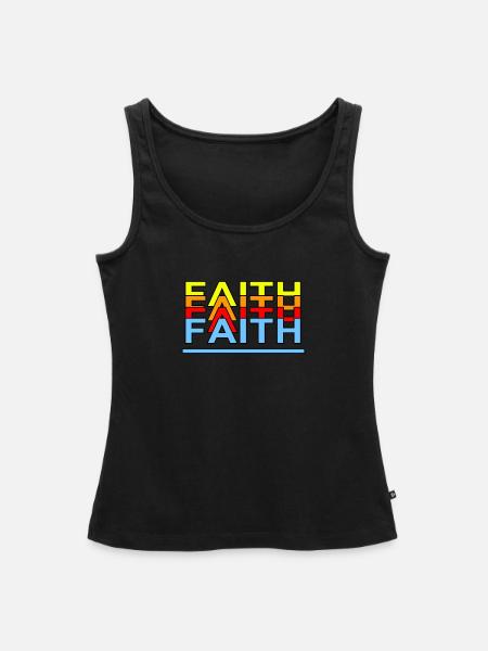 FAITH - Frauen Premium Organic Tank Top - Schwarz