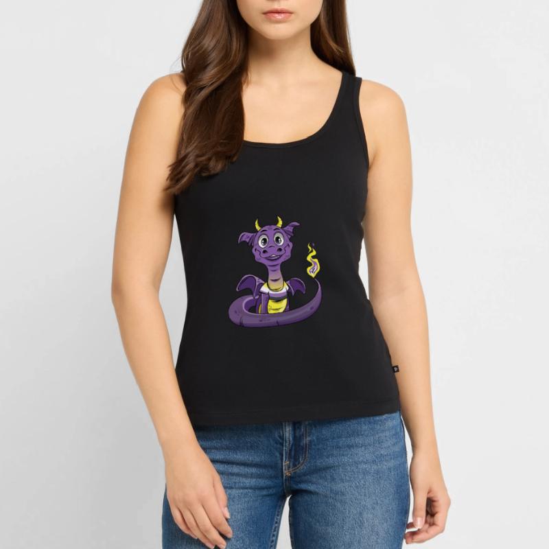 Nonbinary Pride Drache Nonbinary Frauen Premium Organic Tank Top
