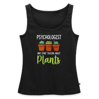 Psychology psychologist therapist gift psyche - Women’s Premium Organic Tank top - black - Front - AI Model Female 172 light (172cm)