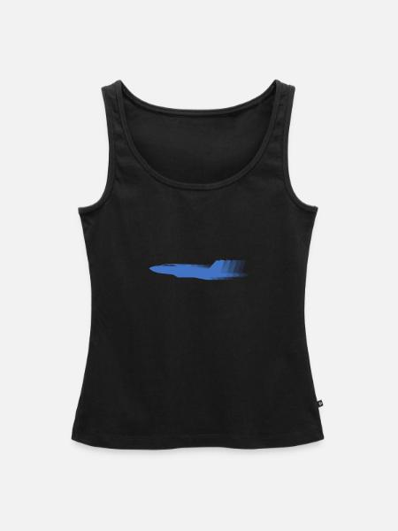 Jet - Frauen Premium Organic Tank Top - Schwarz