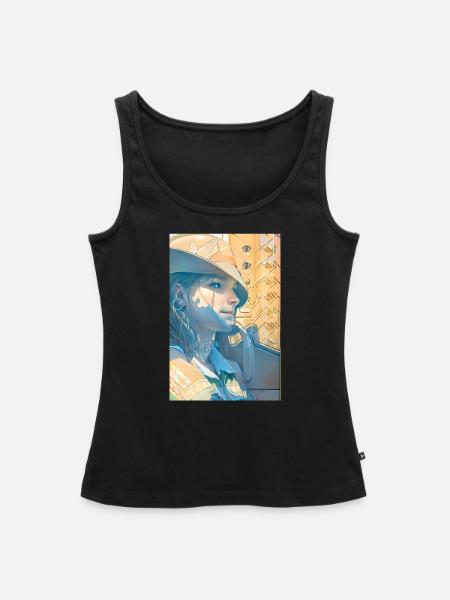 Urlaubsreise - Frauen Premium Organic Tank Top - Schwarz