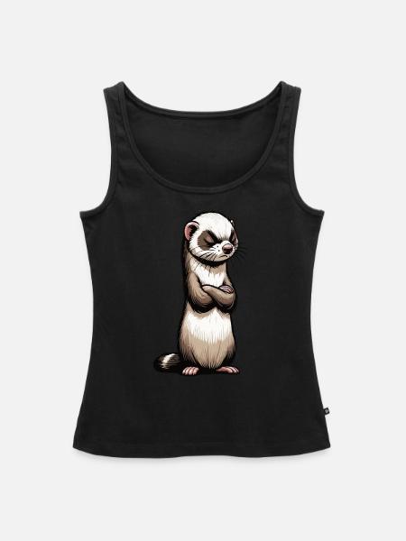 Frettchen Frettchenhalter Frettchenbesitzer - Frauen Premium Organic Tank Top - Schwarz