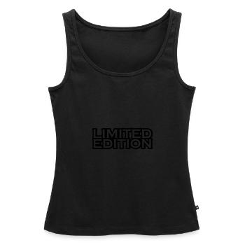 limited edition - Débardeur bio Premium Femme - noir - Devant - AI Model Female 172 light (172cm)