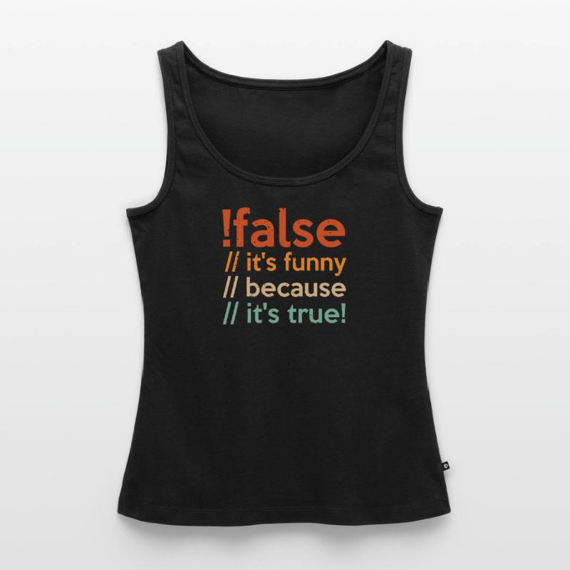 Programmierer false true Informatiker Student Code Frauen Premium Organic Tank Top