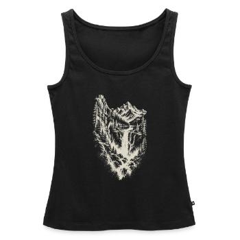 Klettern Alpinklettern Kletterer Geschenk - Frauen Premium Organic Tank Top - Schwarz - Vorne - AI Model Female 172 light (172cm)