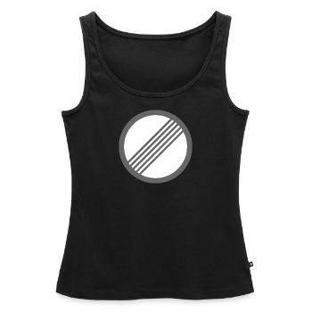 Verkehrsschild Geschwindigkeit Frei Autobahn - Frauen Premium Organic Tank Top - Schwarz - Vorne - AI Model Female 172 light (172cm)