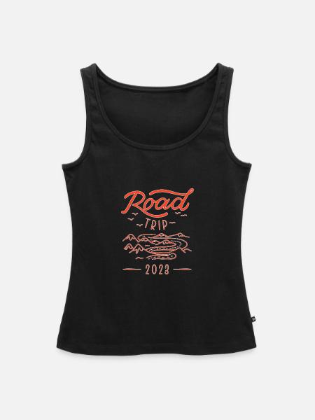 Road Trip - Frauen Premium Organic Tank Top - Schwarz