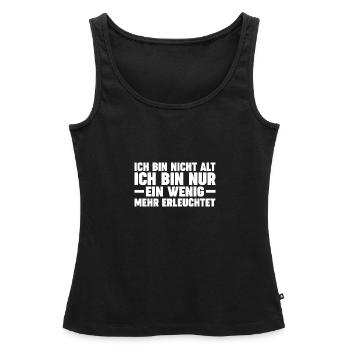 Ich Bin Nicht Alt Geburtstag - Frauen Premium Organic Tank Top - Schwarz - Vorne - AI Model Female 172 light (172cm)