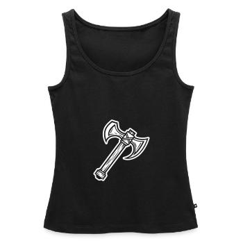 Axe Element - Women’s Premium Organic Tank top - black - Front - AI Model Female 172 light (172cm)
