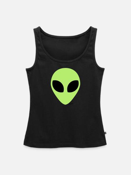 Alien - Frauen Premium Organic Tank Top - Schwarz