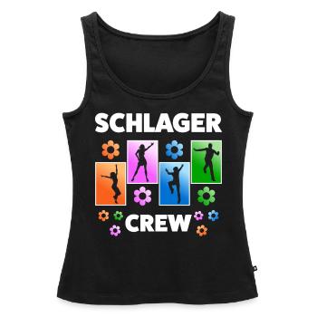 Schlager Gruppen - Frauen Premium Organic Tank Top - Schwarz - Vorne - AI Model Female 172 light (172cm)