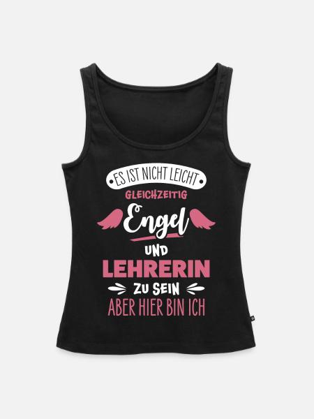 Lehrerin - Frauen Premium Organic Tank Top - Schwarz