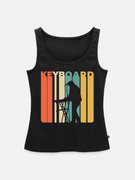 Keyboarder Keyboarder - Frauen Premium Organic Tank Top - Schwarz