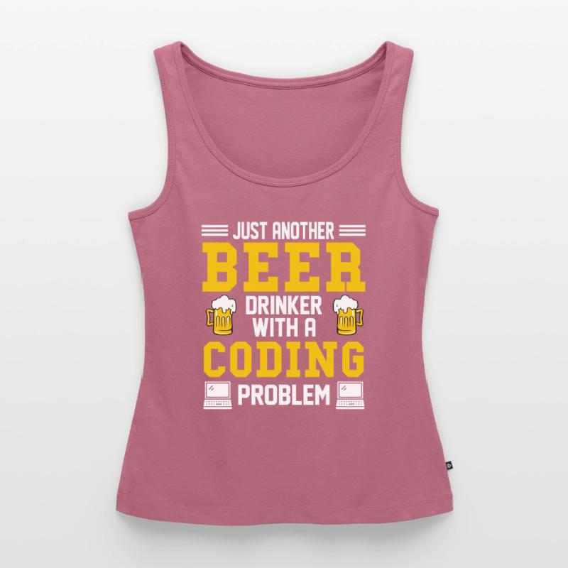 Coding Bier Programmierer Coder Entwickler Frauen Premium Organic Tank Top
