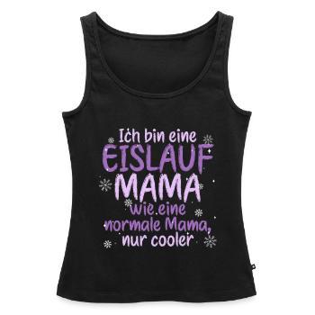 Eislaufen - Frauen Premium Organic Tank Top - Schwarz - Vorne - AI Model Female 172 light (172cm)