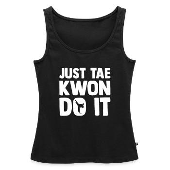 Taekwondo Taekwondoin Tae-Kwon-Do Tae Kwon Do - Frauen Premium Organic Tank Top - Schwarz - Vorne - AI Model Female 172 light (172cm)